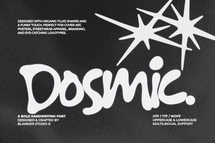 Preview of Dosmic Font