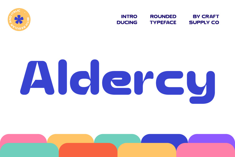 Preview of Aldercy Rounded Font