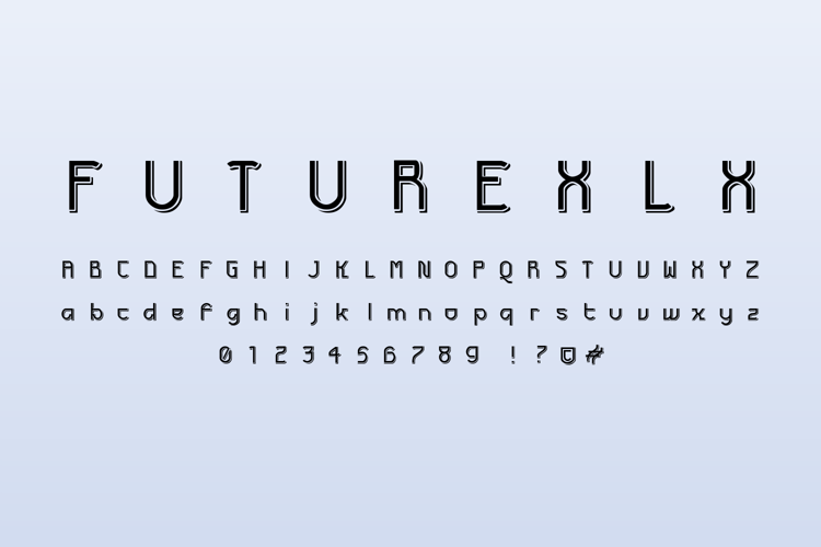 Preview of FuturexLX Font