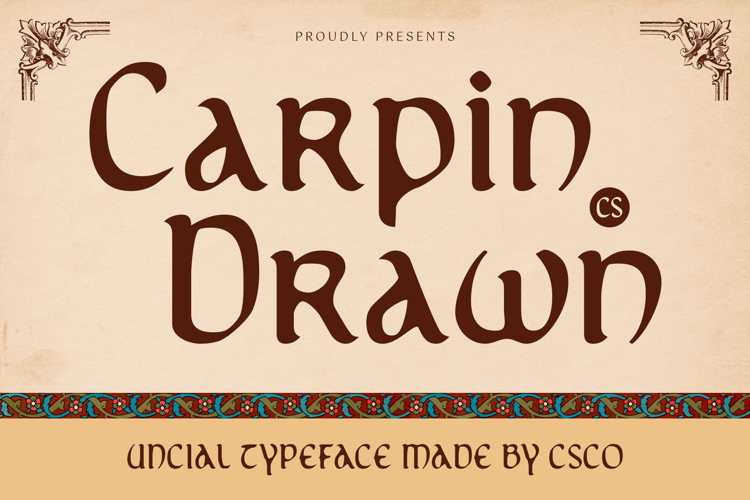 Preview of CS Carpin Drawn Font
