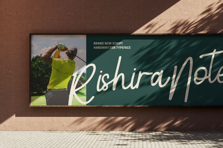 Preview of CF Rishira Notes Font