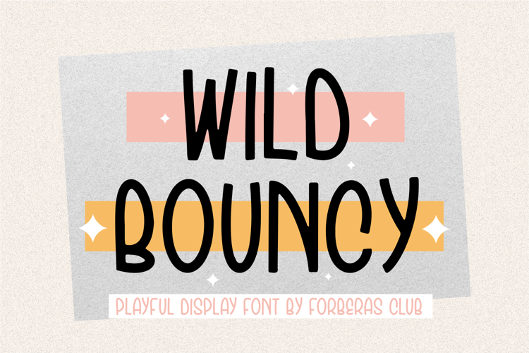 Wild Bouncy Font