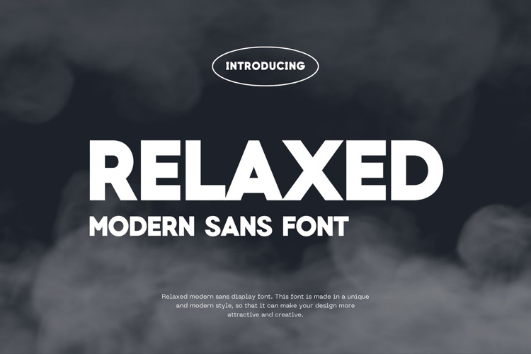 Preview of Relaxed Font
