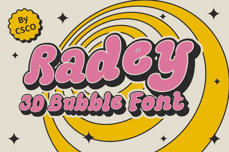 Radey 3D Font