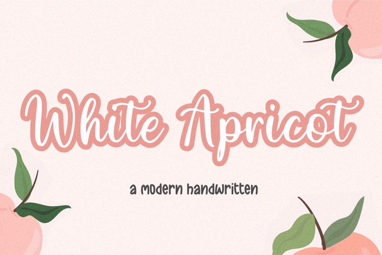 White Apricot Font