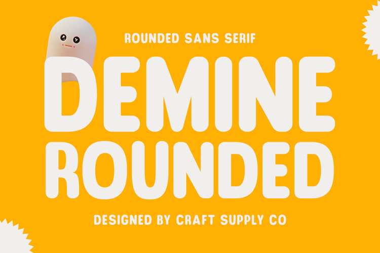 Demine Rounded Font
