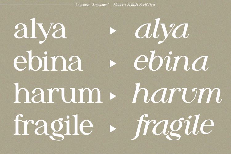 Lagoonya Font