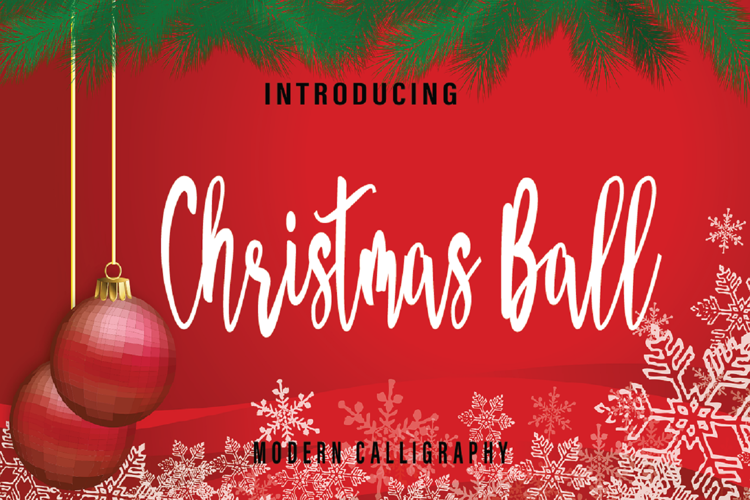 Christmas Ball Font