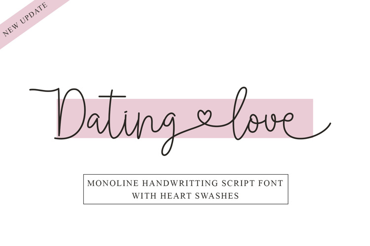 Dating Love Font