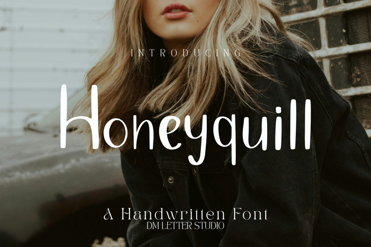 Preview of Honeyquill Font