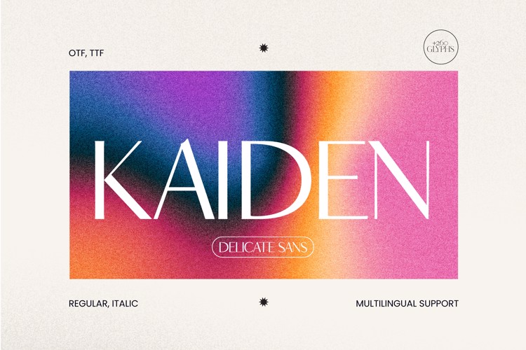 Preview of KAIDEN Font
