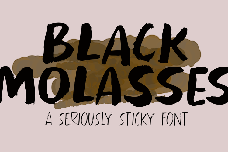Black Molasses Light Font