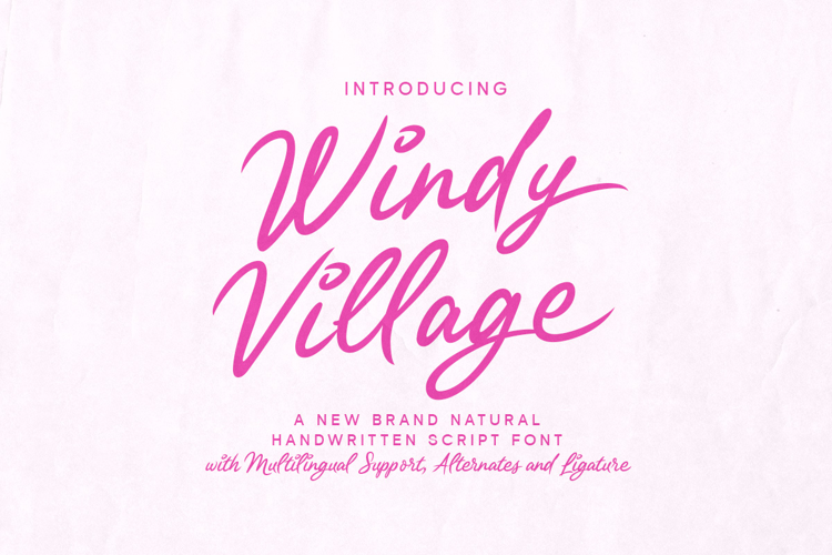 Preview of Windy Village Font