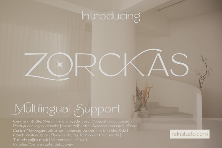 Preview of Zorckas Font