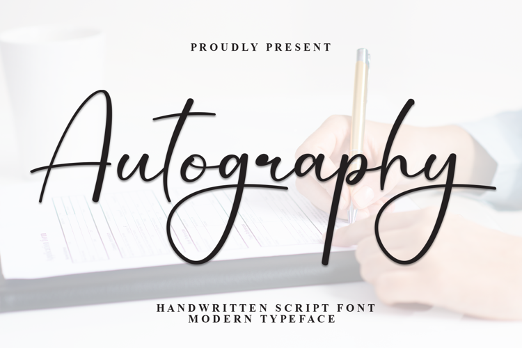Preview of Autography Font