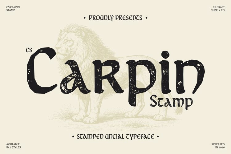 Preview of CS Carpin Stamp Font