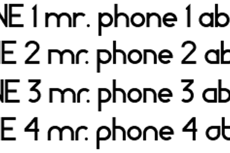 MR. PHONE Font