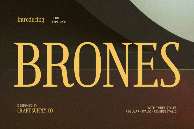 Preview of Brones Font