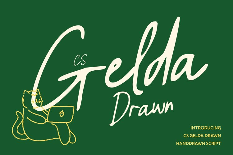 Preview of CS Gelda Drawn Font