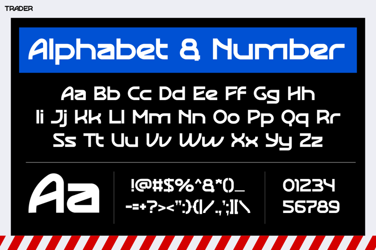 Preview of TRADER Font