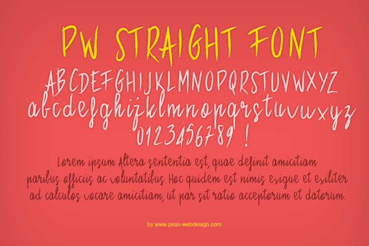 PWStraight Font