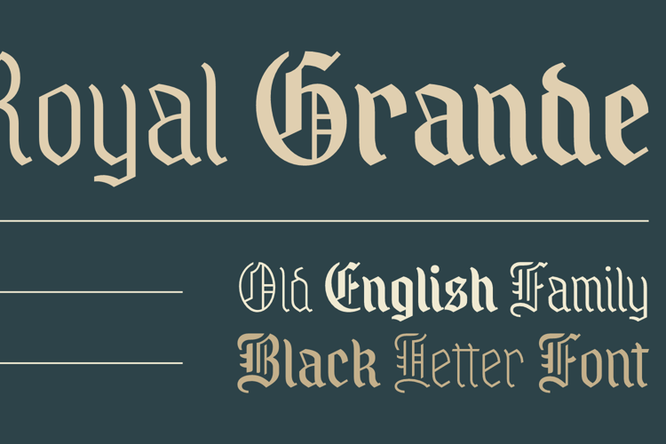 Royal Grande Black Font