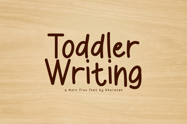 Toddler Writing Font