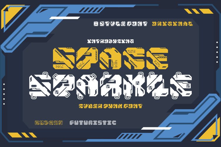 Space Sparkle – Cyber Punk Font