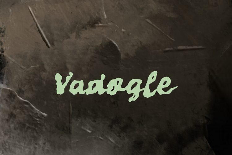Preview of v Vadogle Font