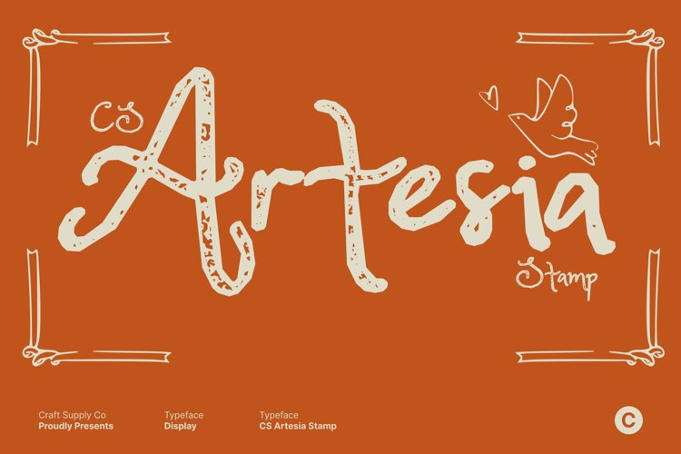 Preview of CS Artesia Stamp Font