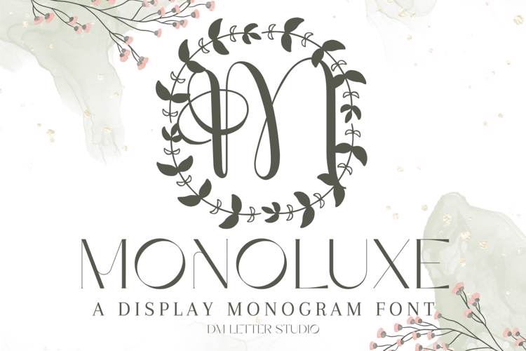 Preview of Monoluxe Monogram Font