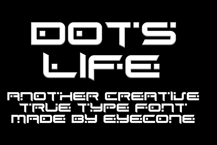 EC Dots Life Font