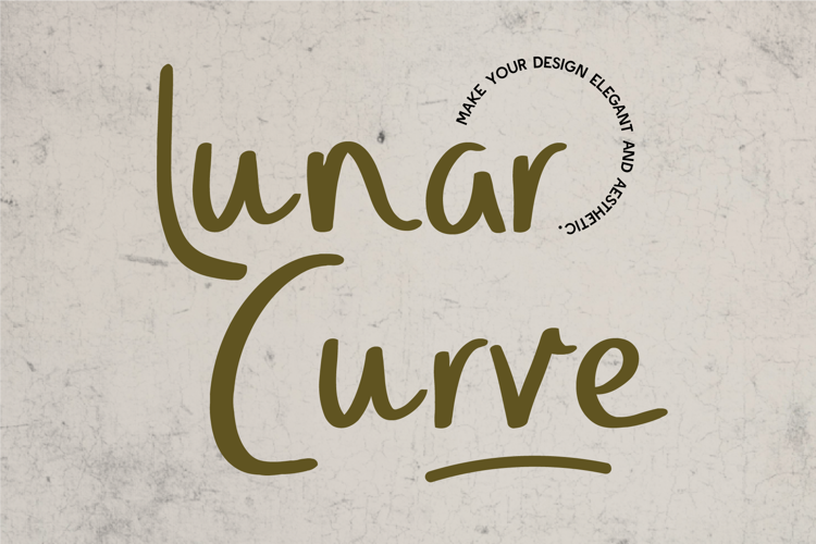 Lunar Curve Font