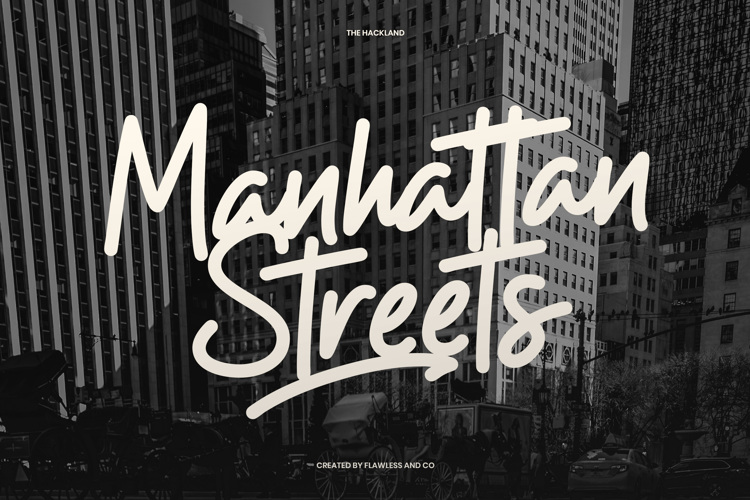 Preview of THE HACKLAND Font