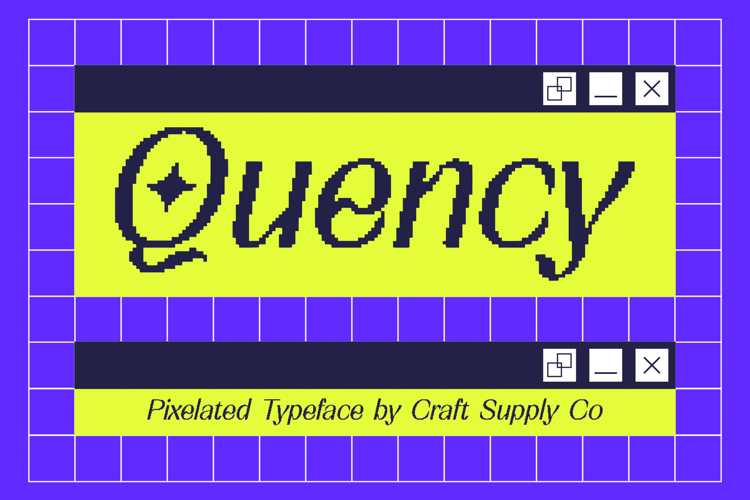 Preview of Quency Pixel Font