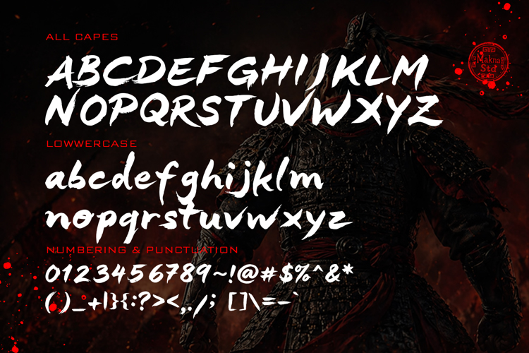 Preview of Dragon Knight Font