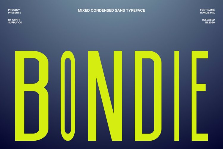 Preview of Bondie Mix Font