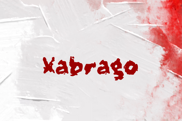 Preview of x  Xabrago Font