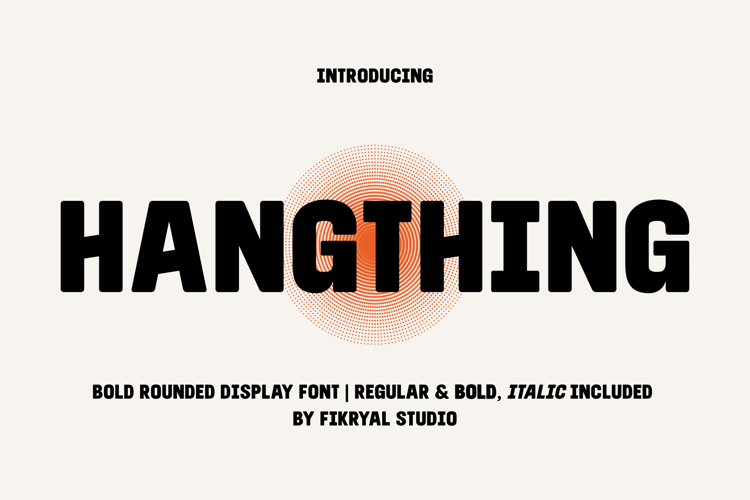 Preview of Hangthing Font