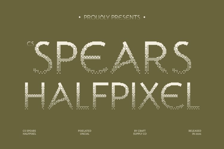 Preview of CS Spears Halfpixel Font
