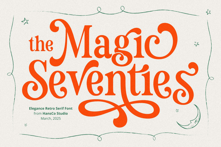 Preview of Magic Seventies Font