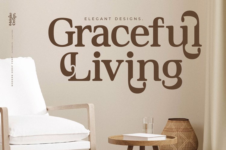 Preview of Melgike Dream Font