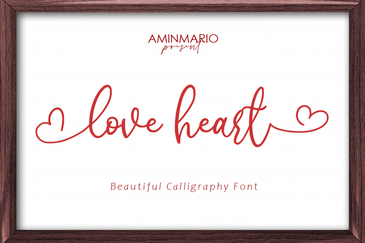 love heart Font