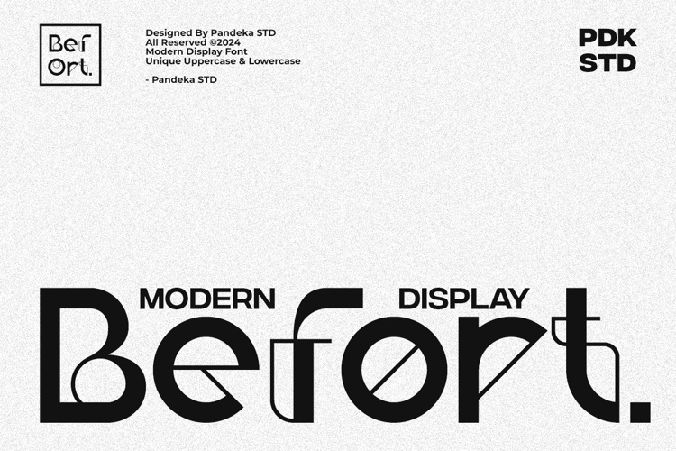 Preview of Befort Font