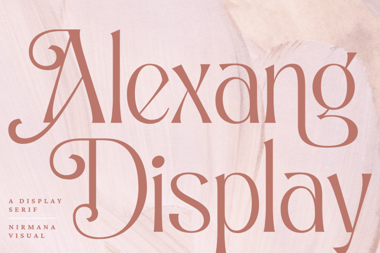 Alexang Display Font