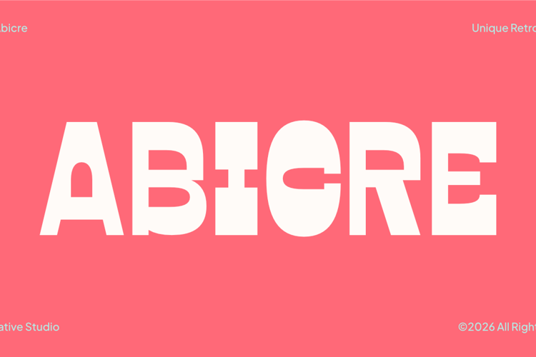 Preview of ZIA Abicre Font