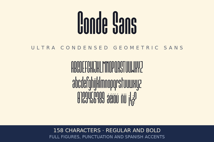 Preview of Conde Sans Font