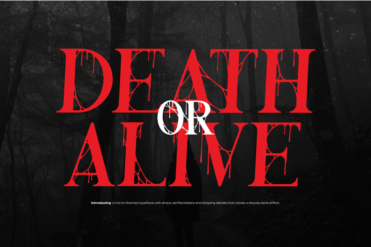 Preview of Nothing Inside Font