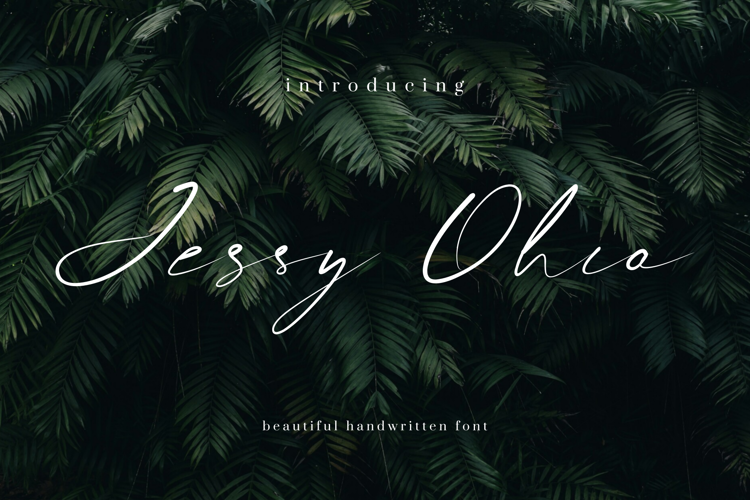 Preview of Jessy Ohio Font