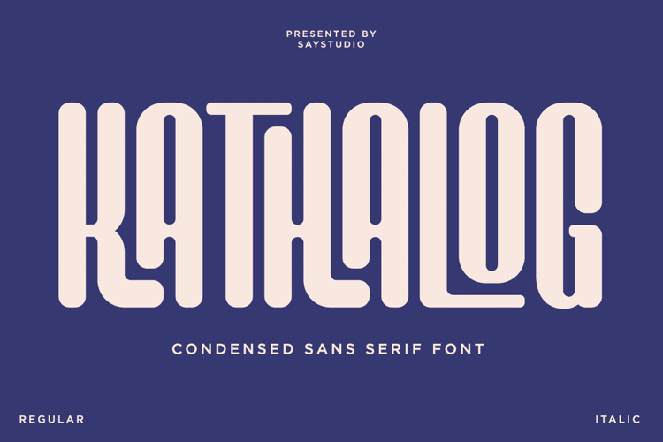Preview of Kathalog Font